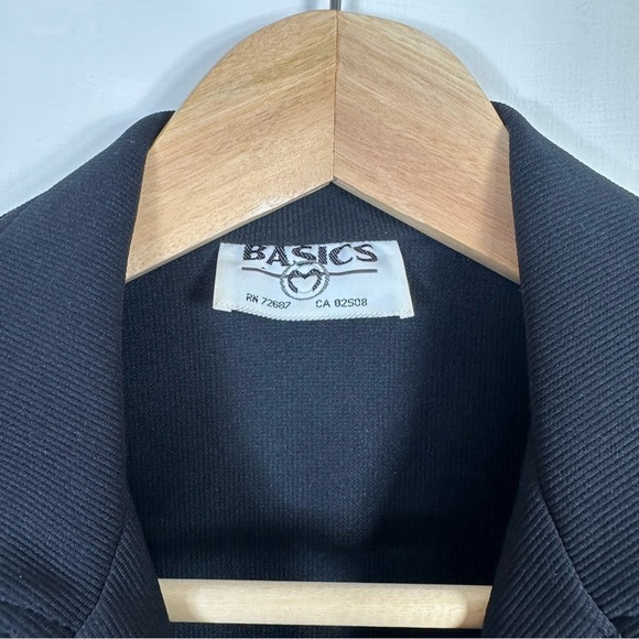 Vintage 90's Basics Moto Zip  Up Collared Mini Dress - Picture 4 of 8